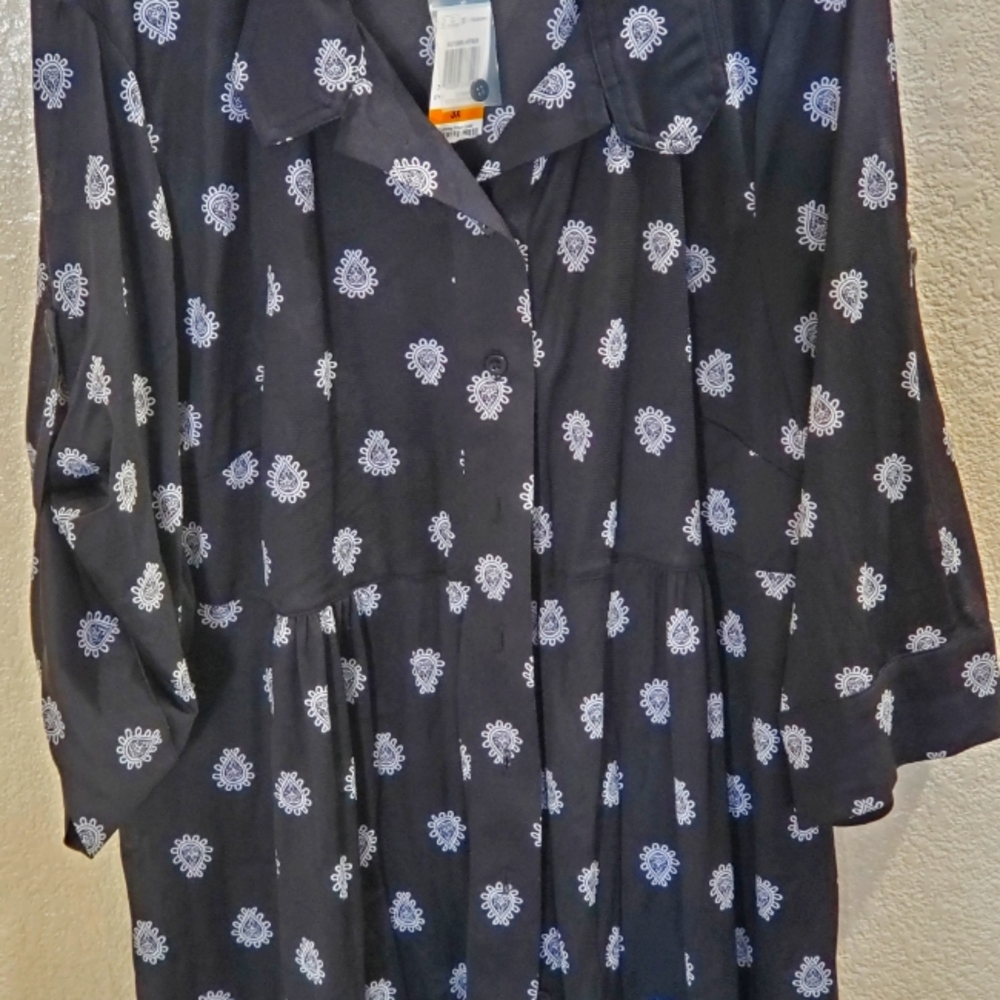 Black button-up blouse